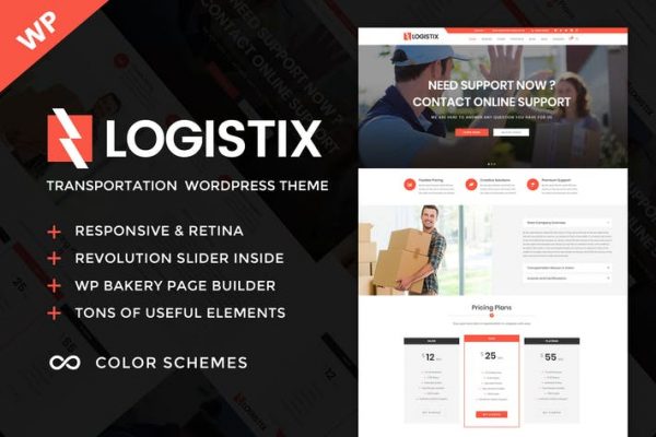 Logistix - Ulaşım WordPress Temasısı