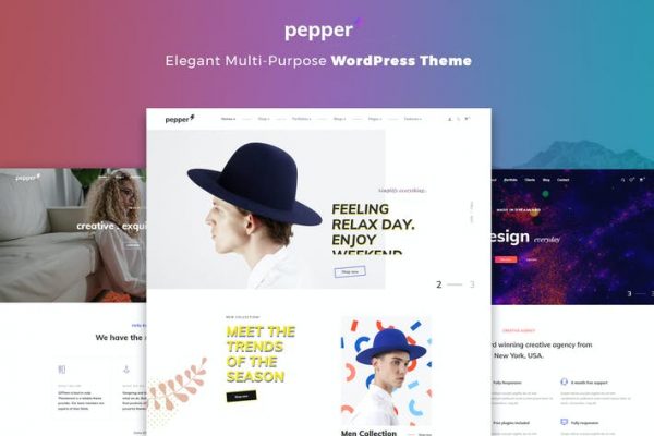Pepper - Elegent Çok Amaçlı WordPress Temasısı