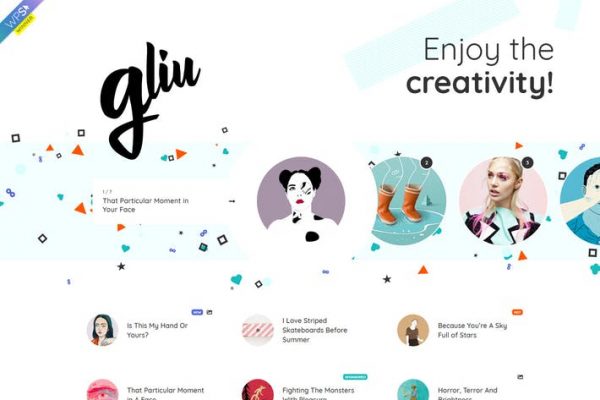 Gliu - Yaratıcı WordPress Blog Temasısı