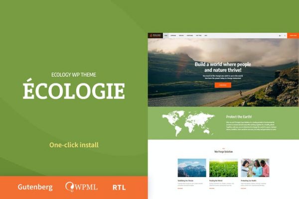 Ecologie - Çevre ve Ekoloji WordPress Temasısı