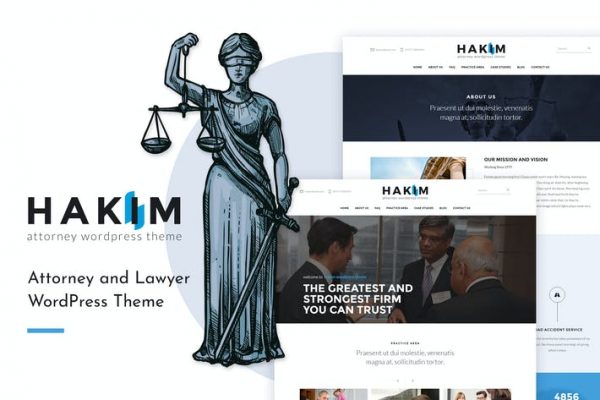 Hakim - Avukat ve Avukat WordPress Temasısı