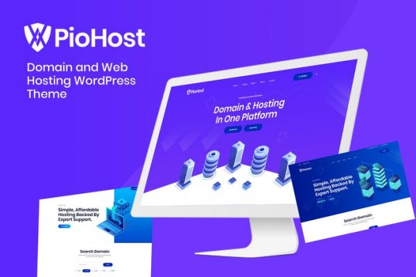 Piohost - Domain Web Hosting Elementor WordPress